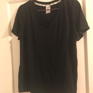 PINK black v neck shirt